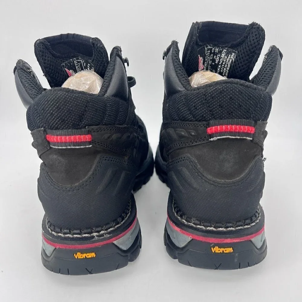 Red Wing Flexforce Men Size 7D Aluminum Safety Toe Hiker Boot Black 6671